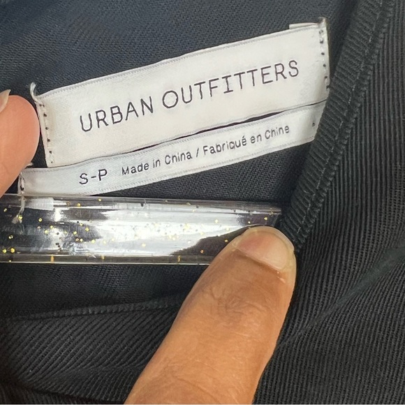 EUC UO Black Adjustable-Waist Tencel Mini Dress - Picture 8 of 11